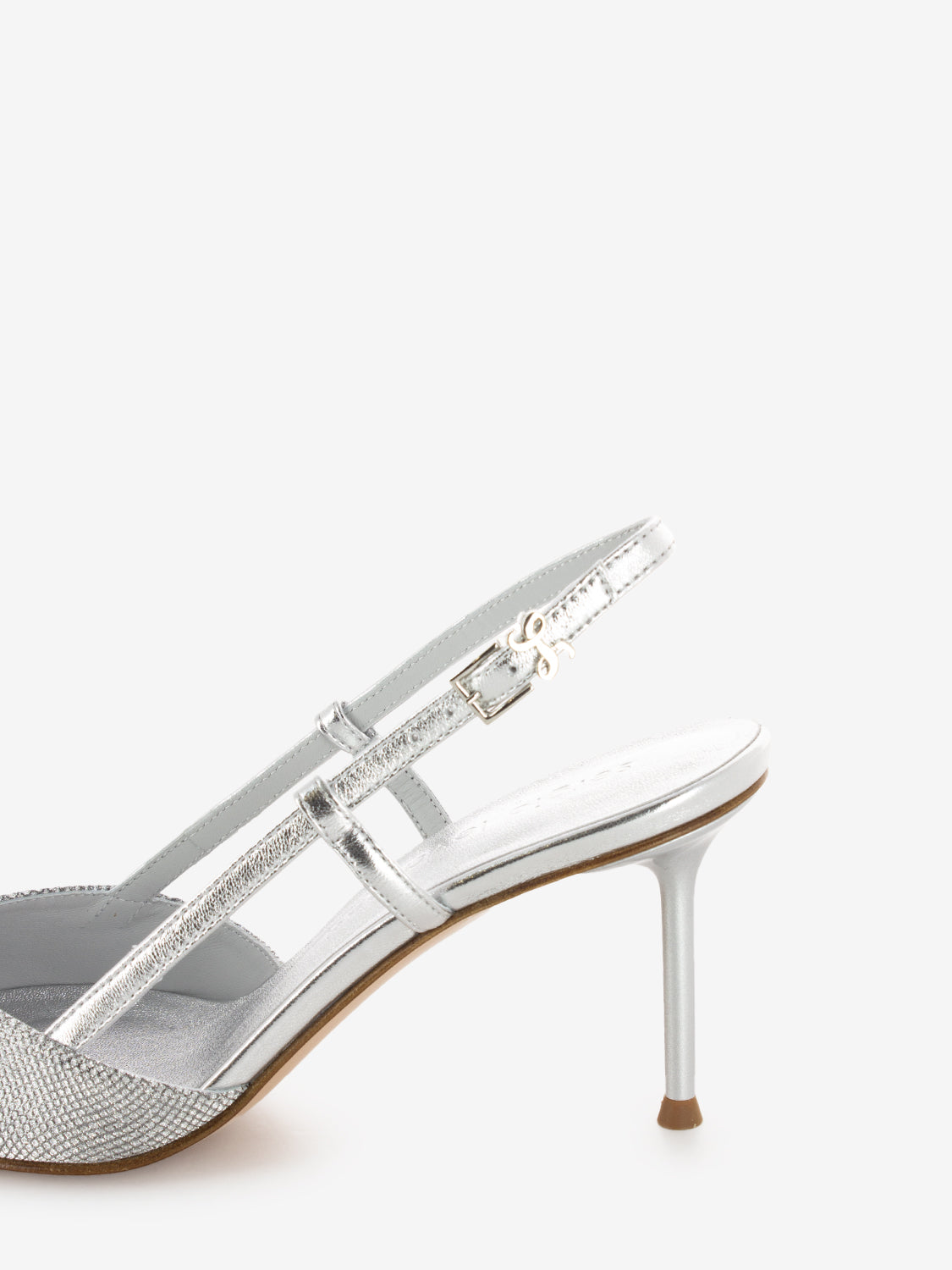Décolleté Giulia microstar silver