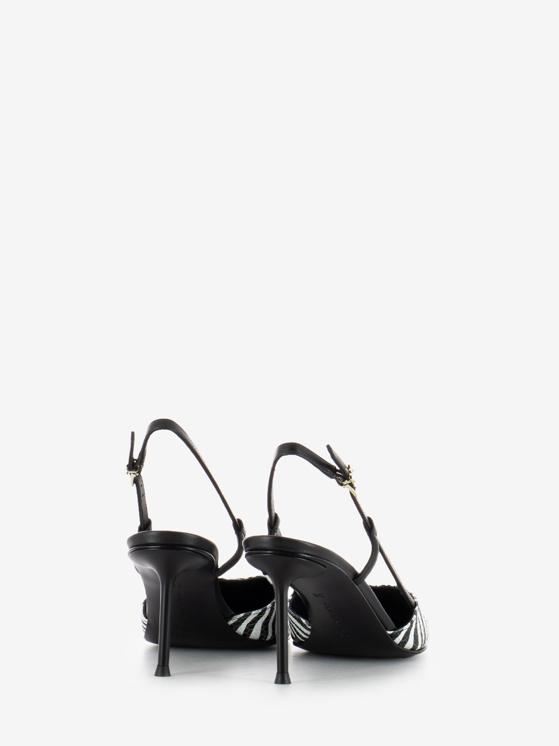 Décolleté Giulia zebra bianco / nero