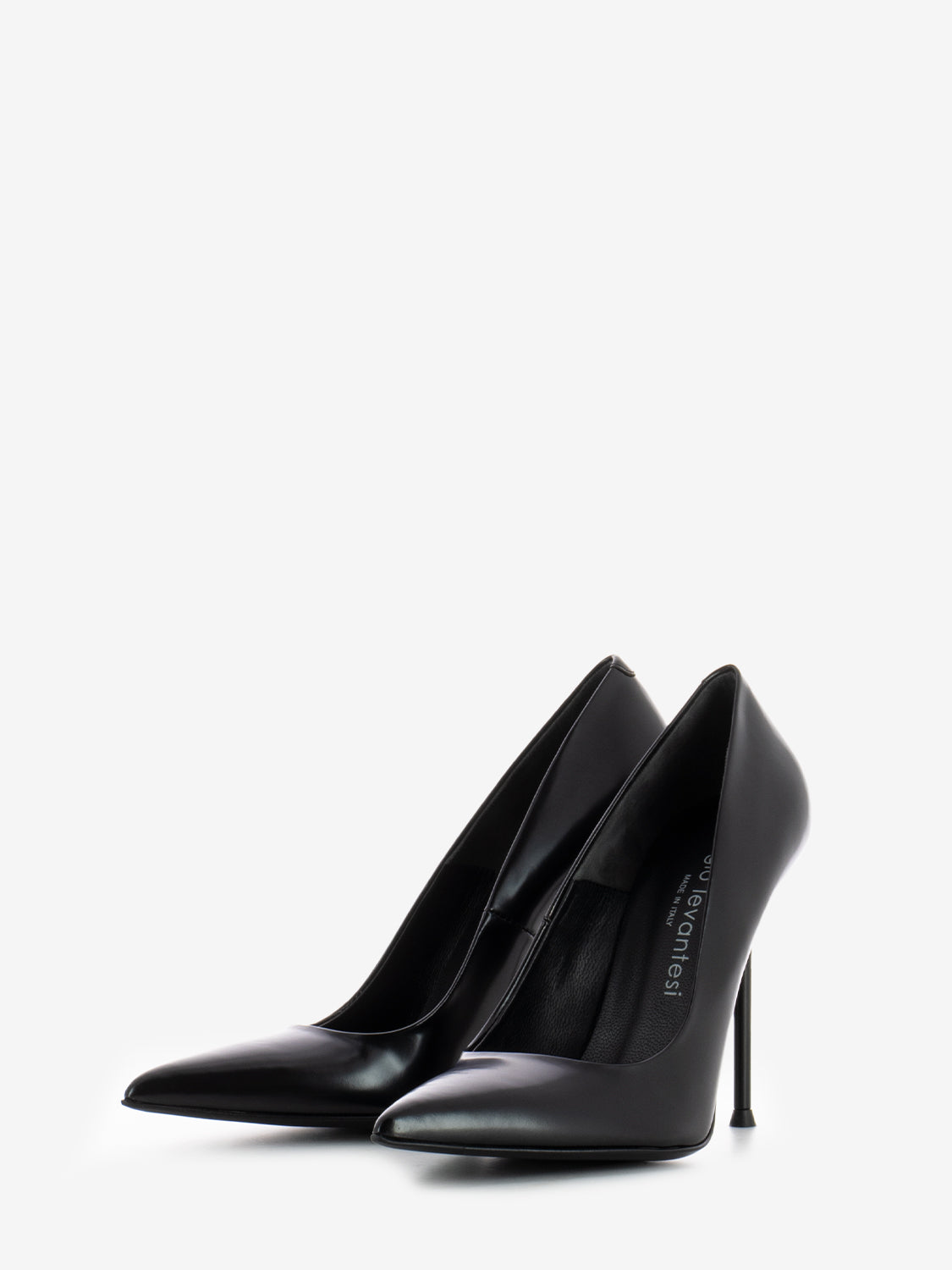 Décolleté in pelle spazzolata nero
