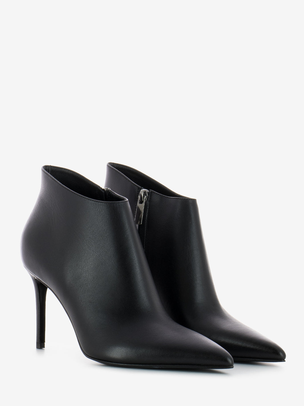Delia black cashmere ankle boots