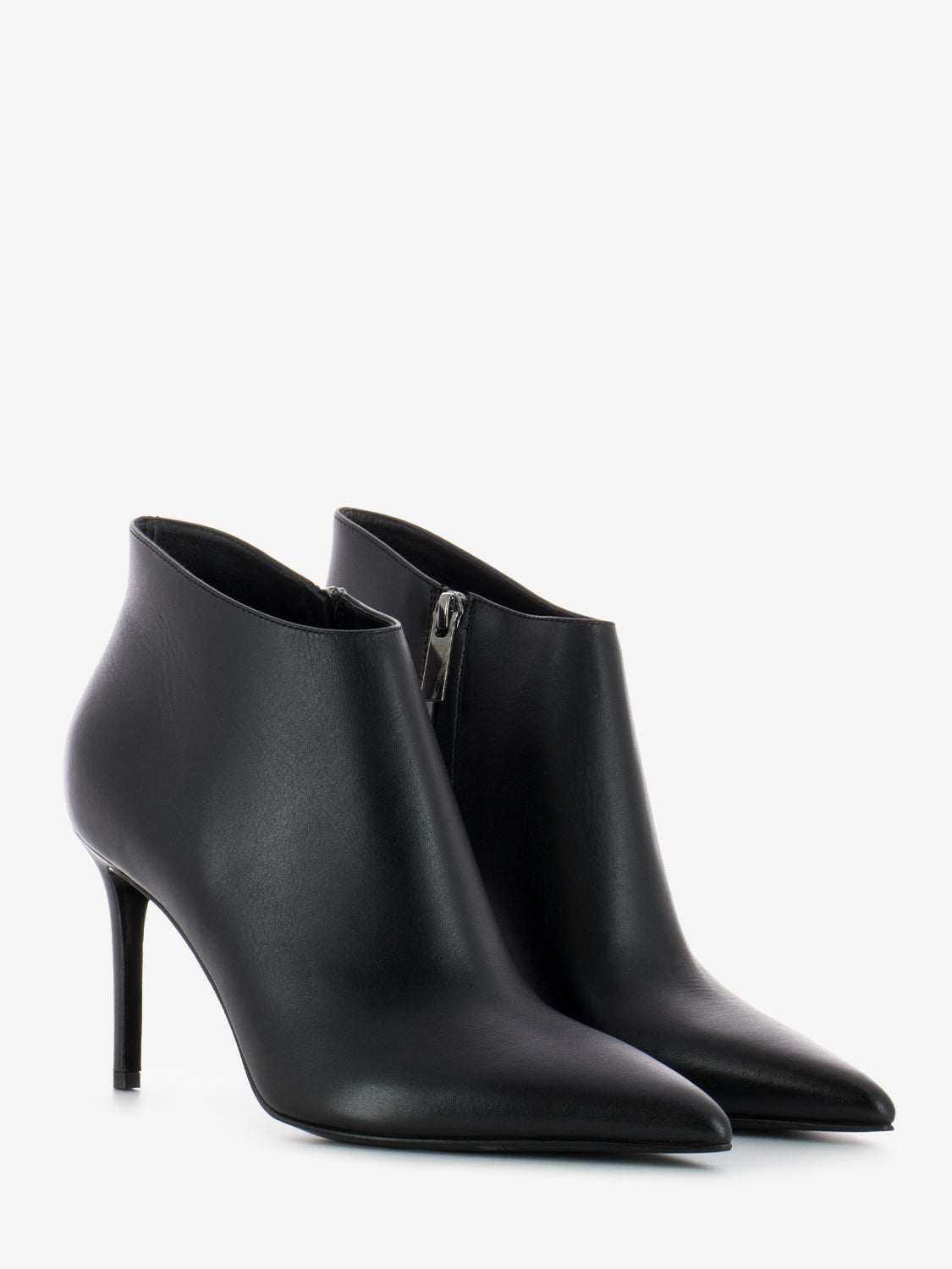Delia black cashmere ankle boots