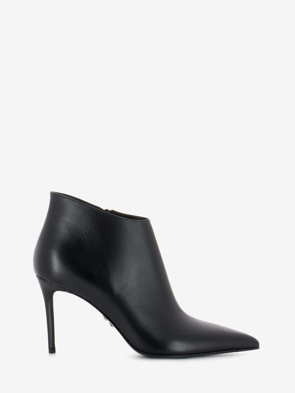 Delia black cashmere ankle boots