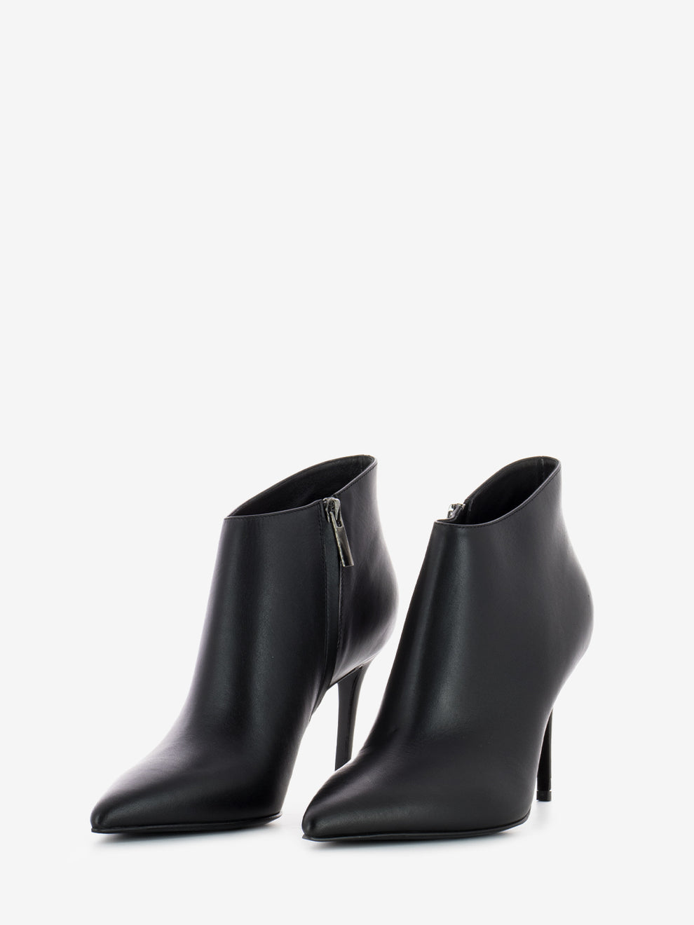 Delia black cashmere ankle boots