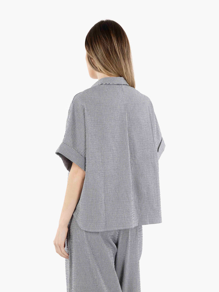SESSUN - Camicia Della coutil blue