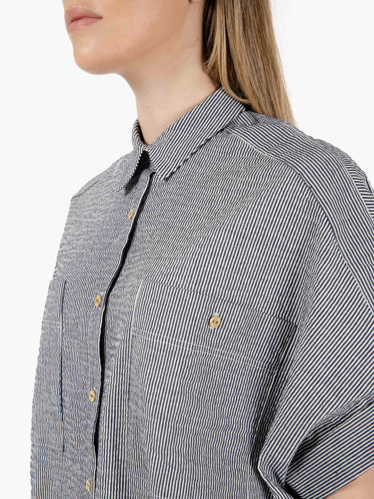 SESSUN - Camicia Della coutil blue