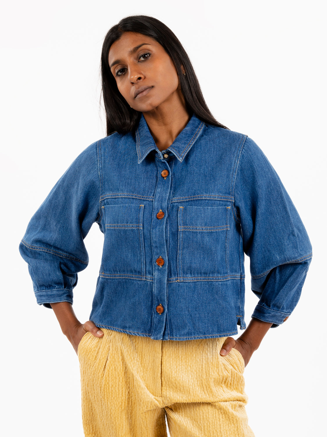 Leone Blue Denim Shirt