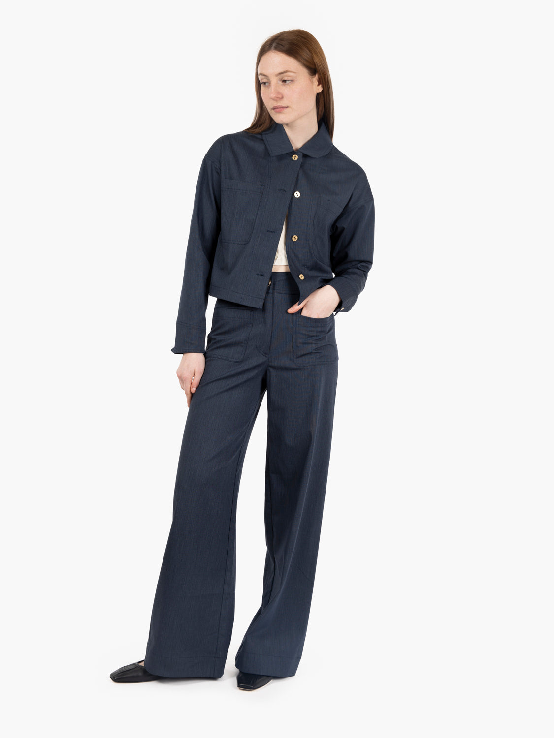 Camicia worker Notterei blue