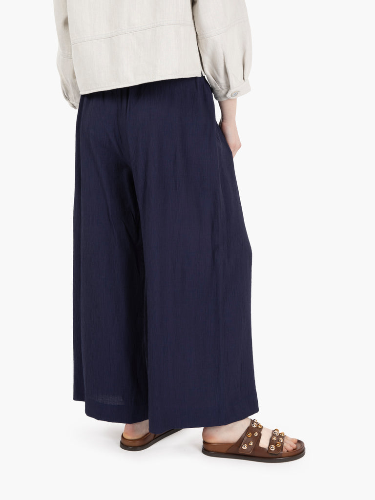 SESSUN - Pantaloni Isla minima bleu de chine