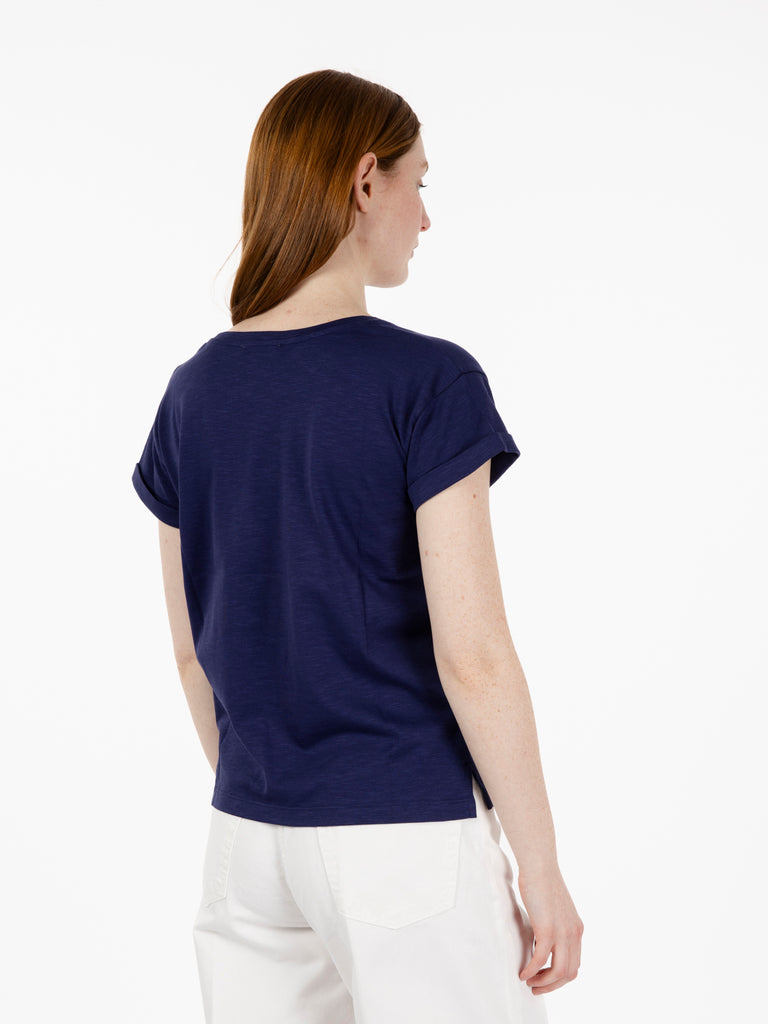 SESSUN - T-shirt Albano blu majolica