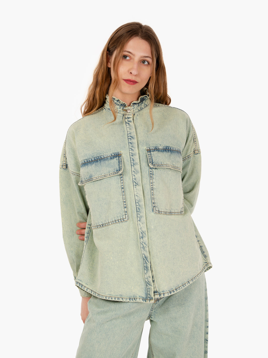 Giacca patriot denim marble