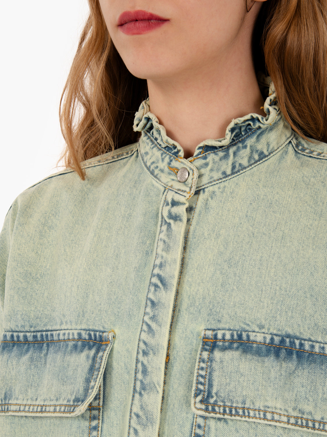 Giacca patriot denim marble