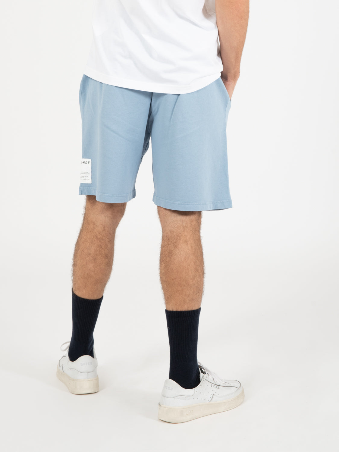 Bermuda Simon garment dyed dusty blue