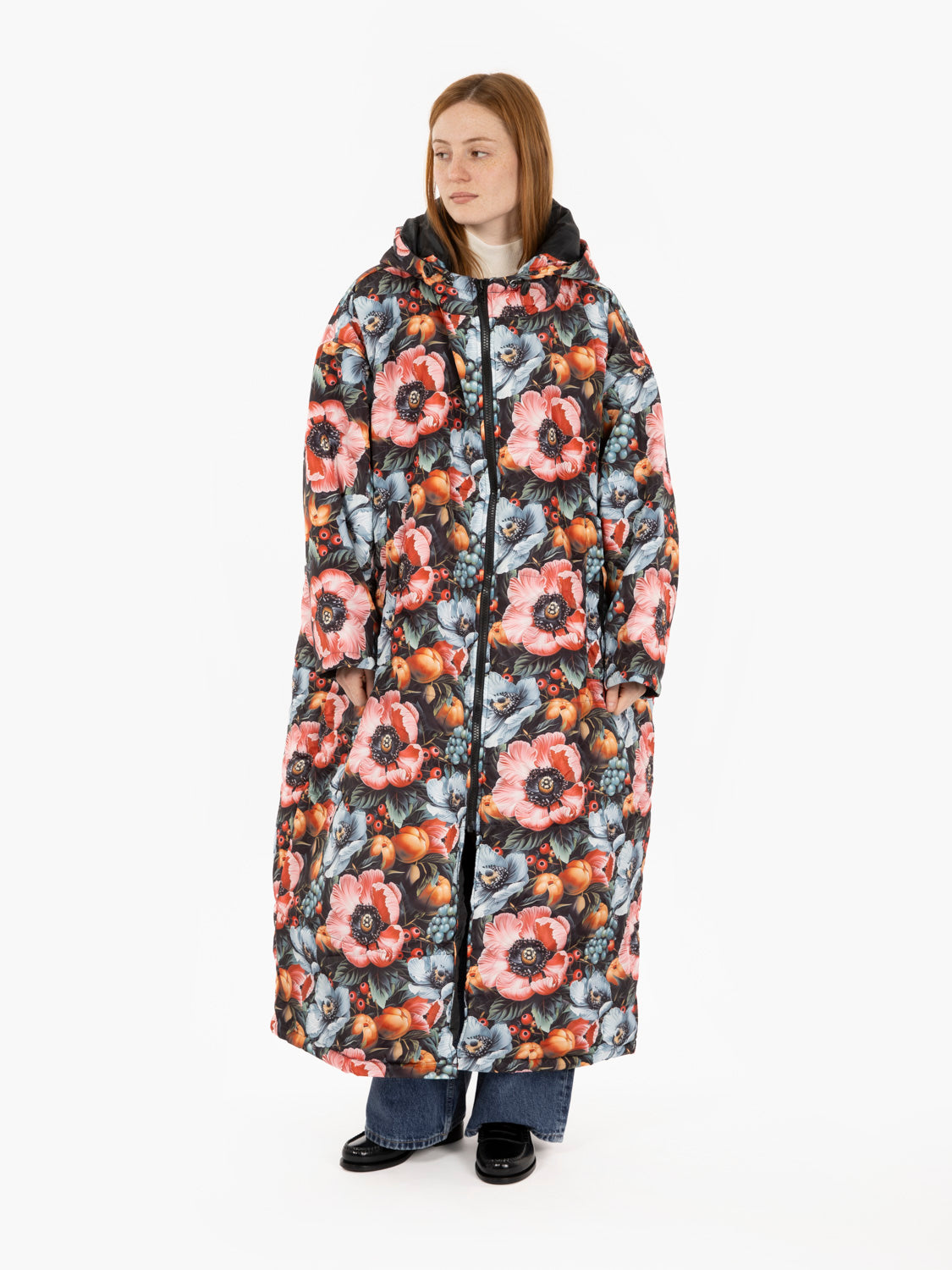 Esmeralda hooded down jacket