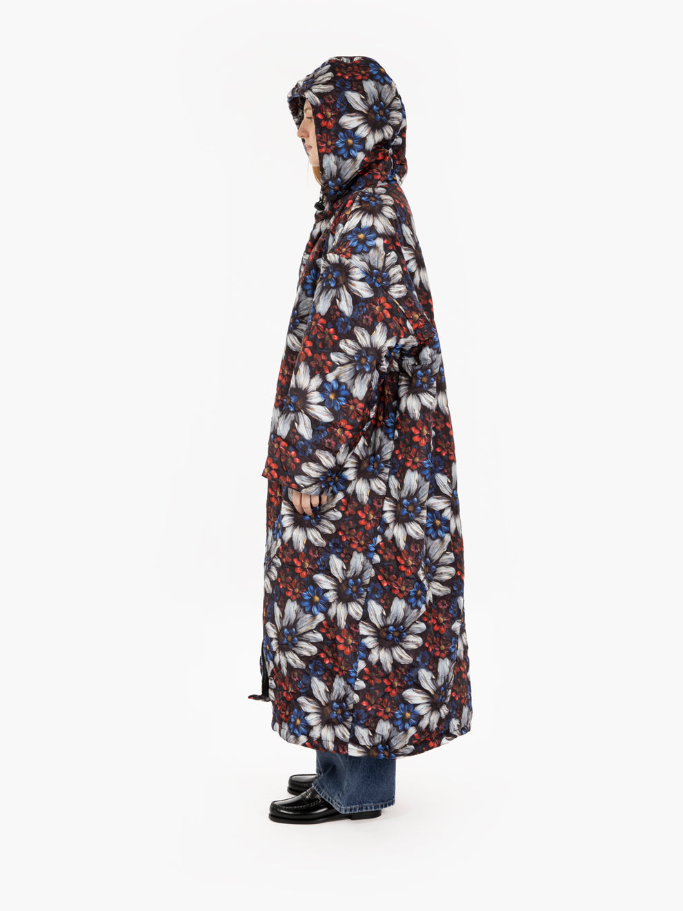 Jolene multicolor hooded down jacket
