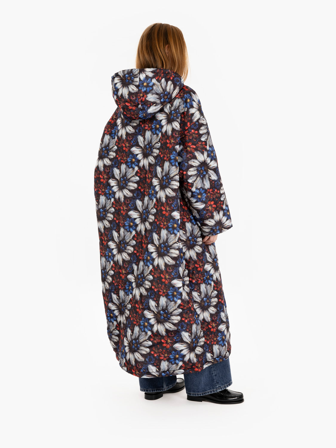 Jolene multicolor hooded down jacket