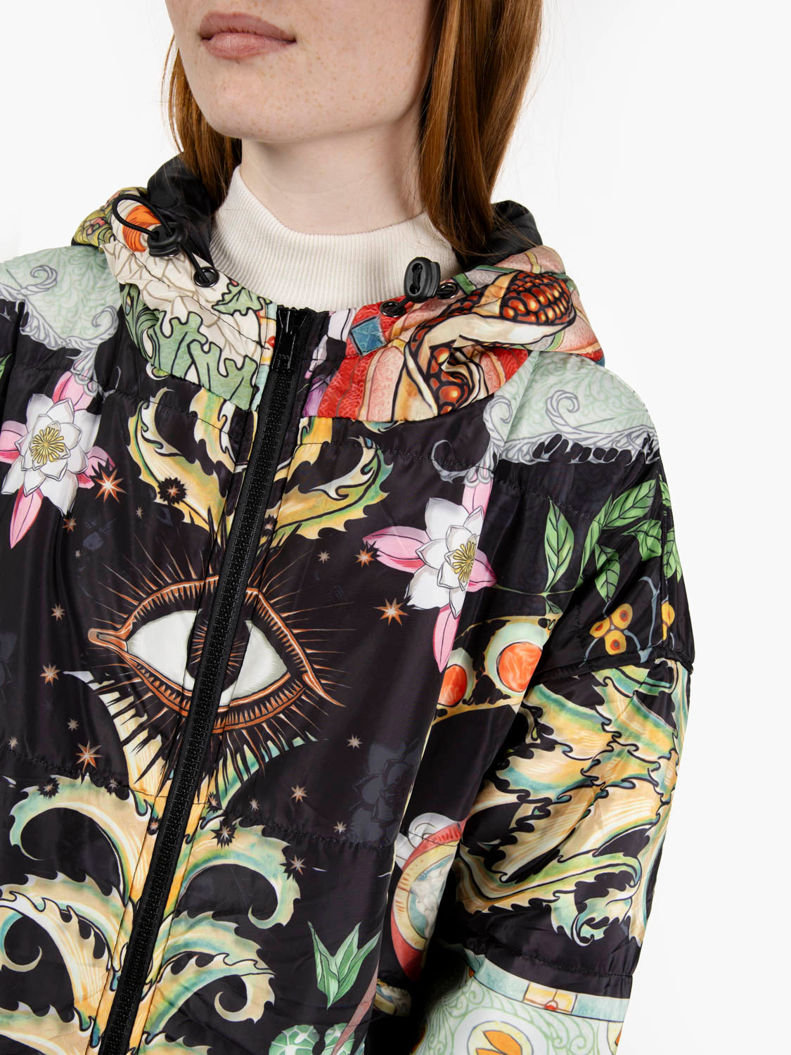 Piumino lungo Eden multicolor