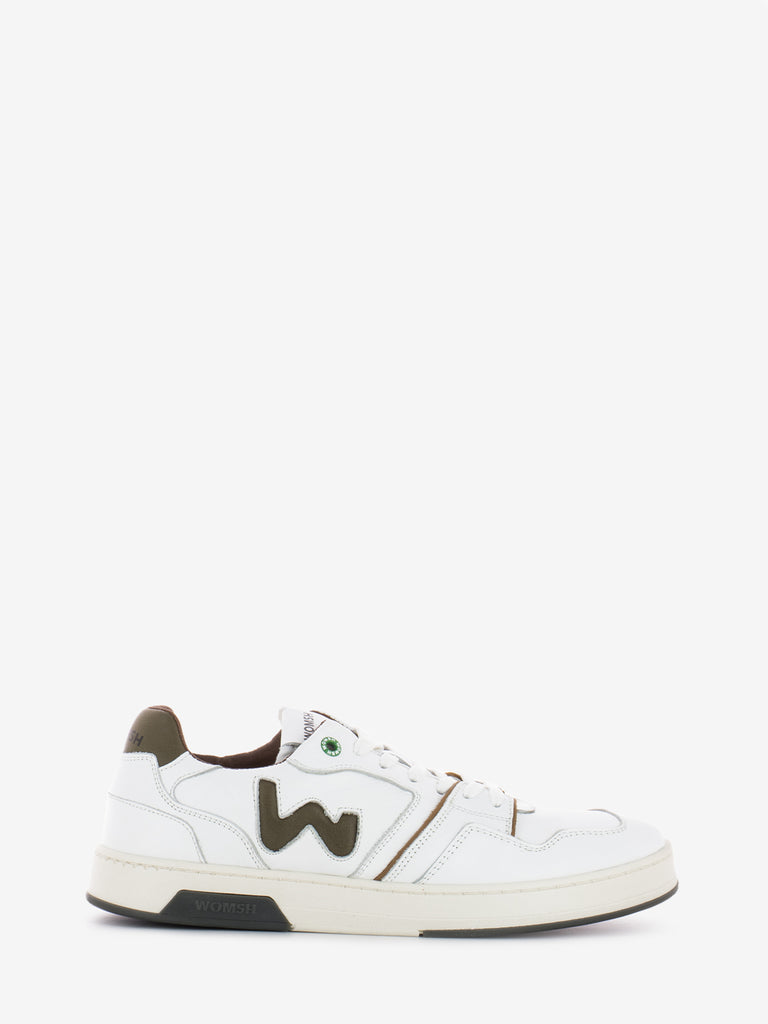 WOMSH - Sneakers circle leather white / forest