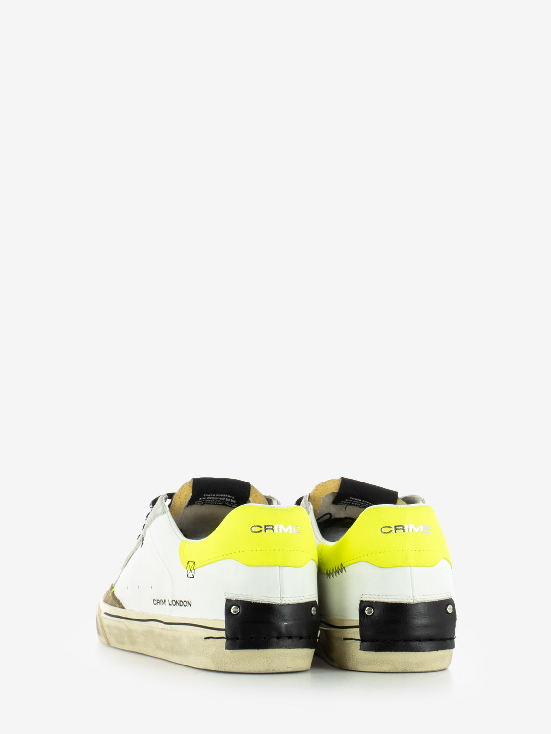 Distressed deconstructed white sneakers
