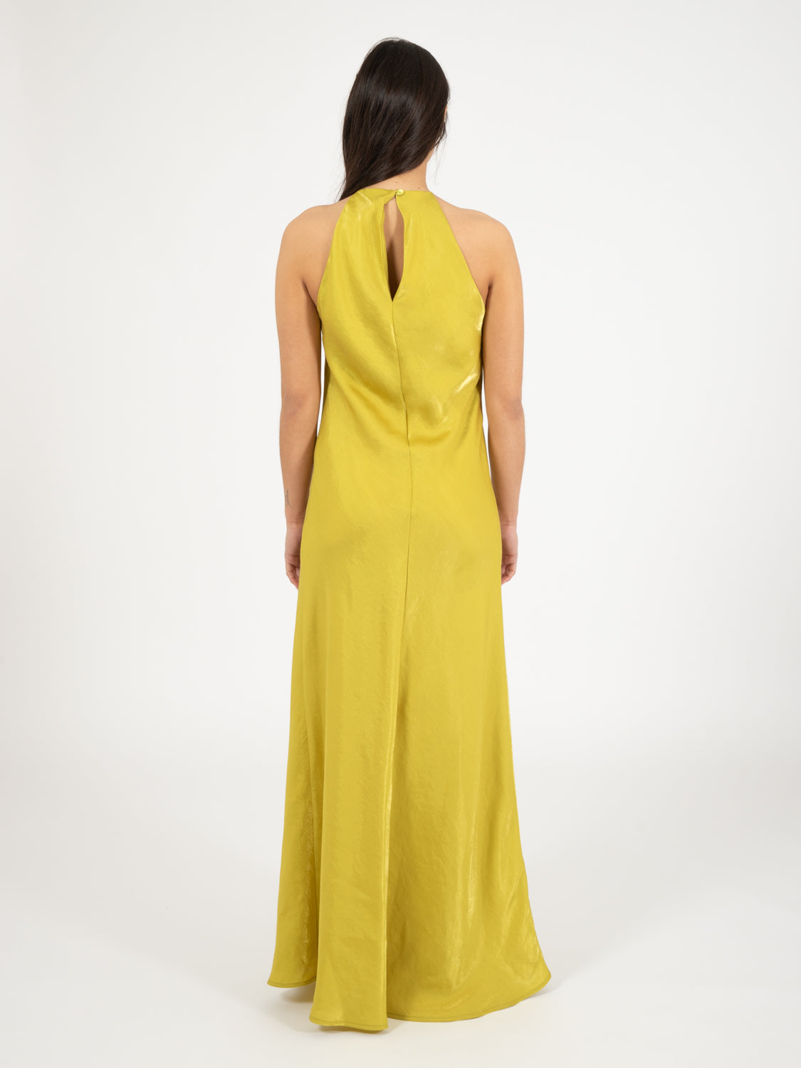 Long dress with citron slit