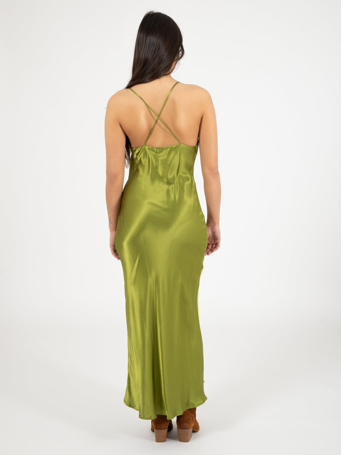 Long dress oil weave
