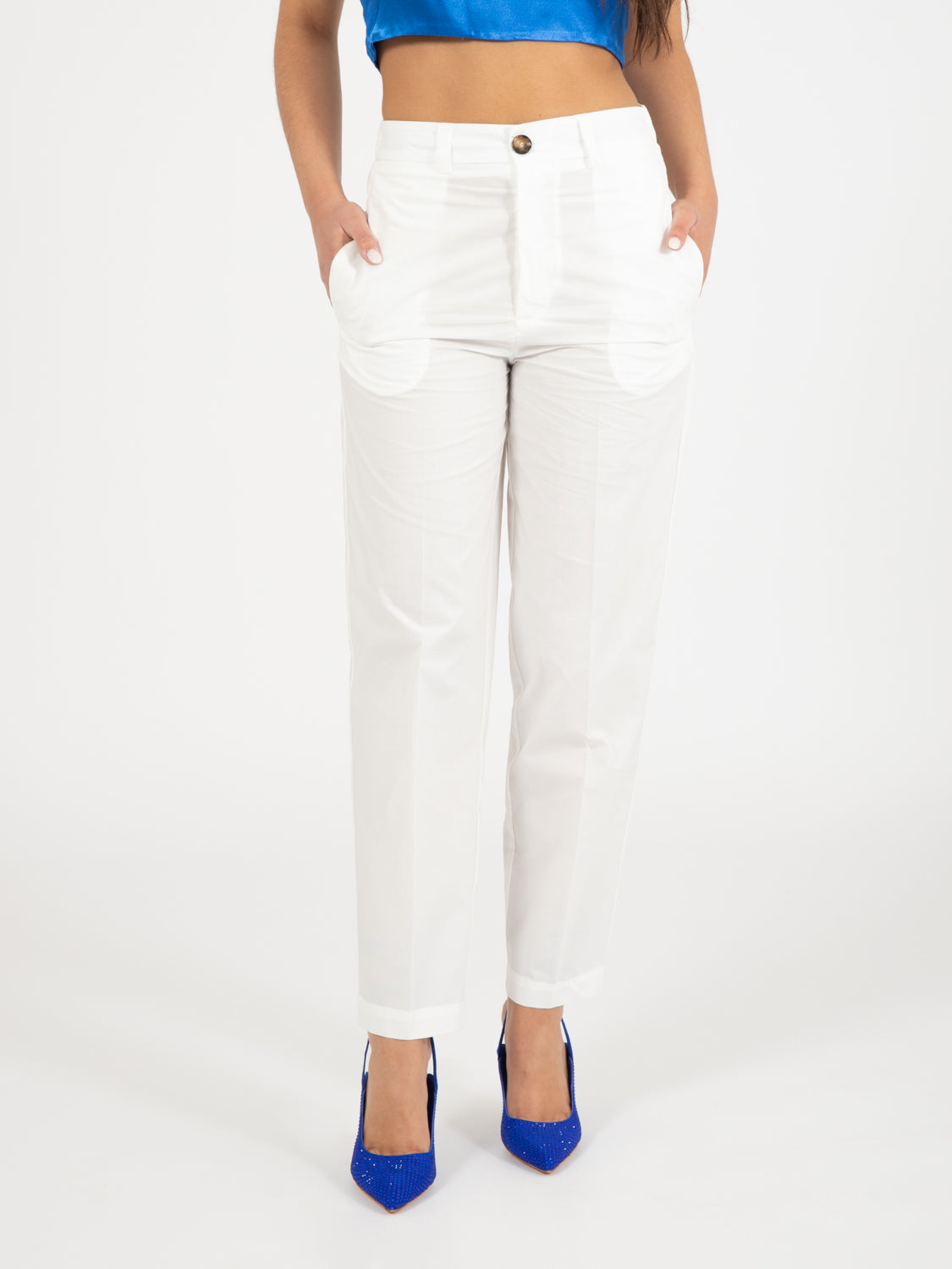 Natural cigarette trousers