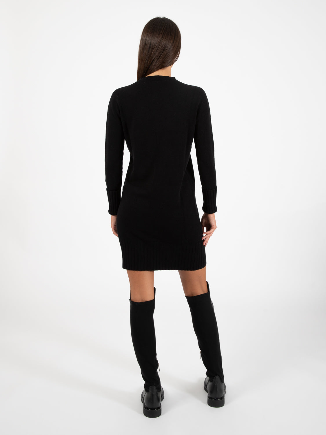 Black Midi Knit Dress
