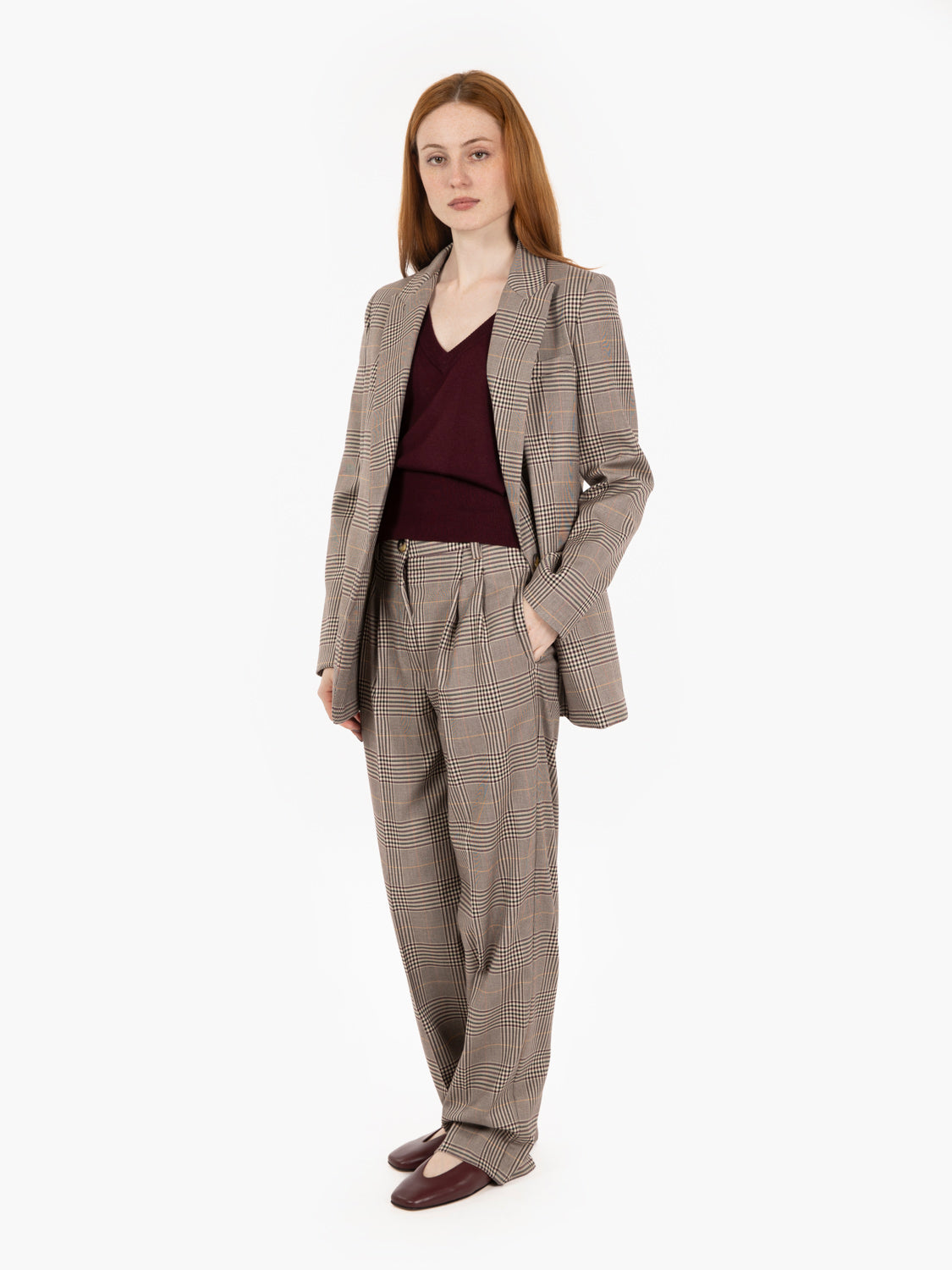 Blazer check monopetto multicolor