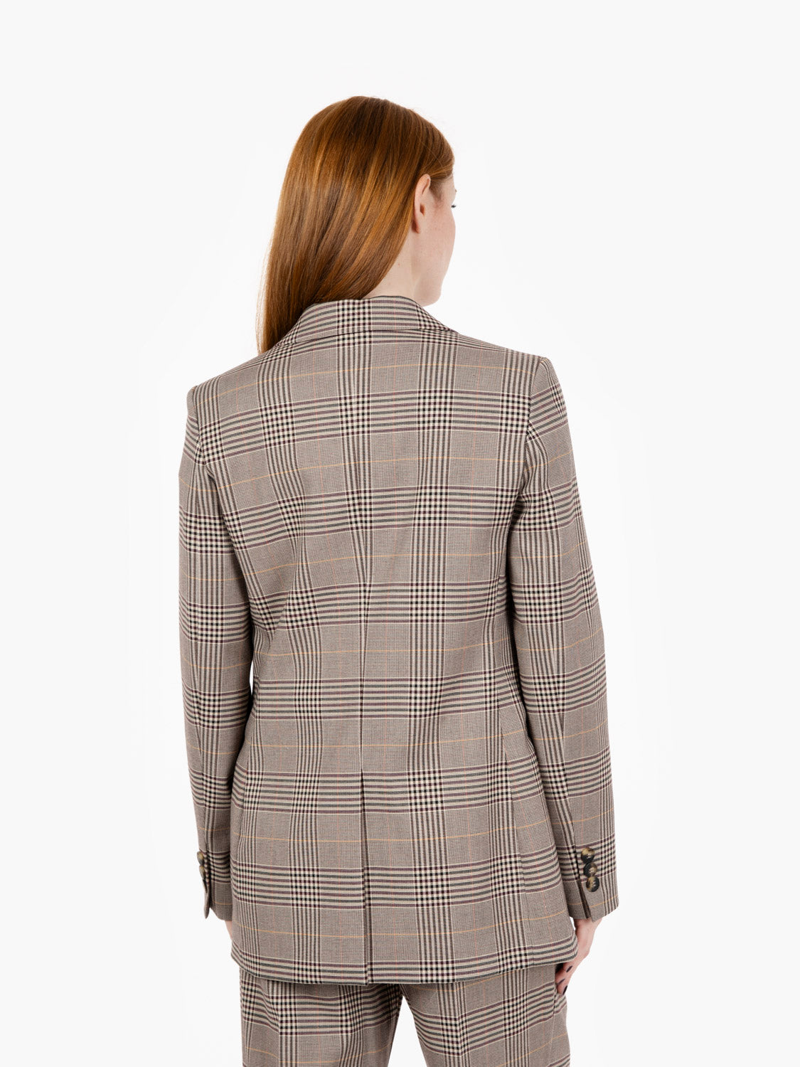 Blazer check monopetto multicolor
