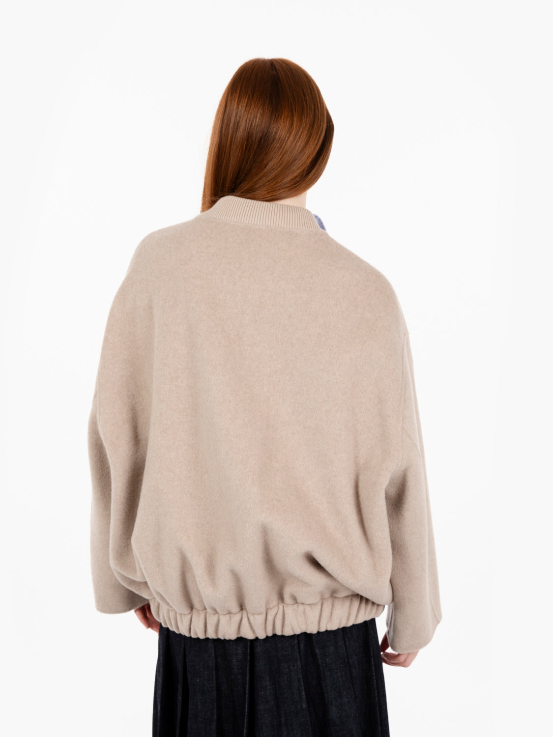 Beige Kascia Wool Bomber