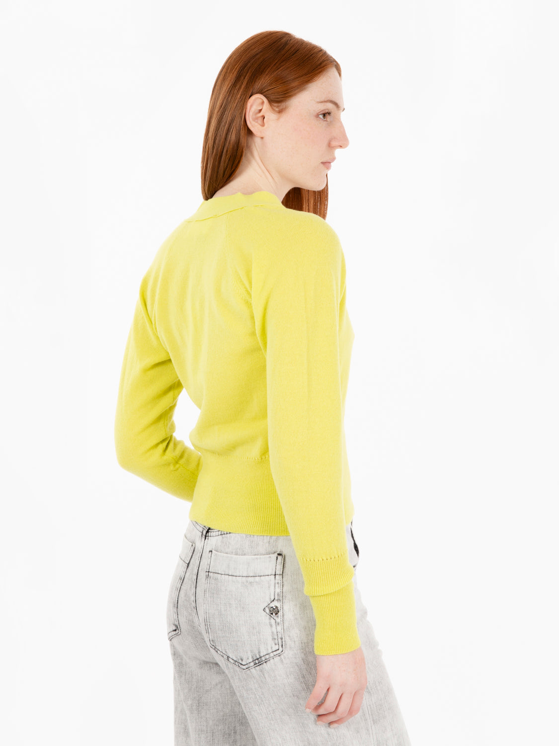 Lime Button Cardigan