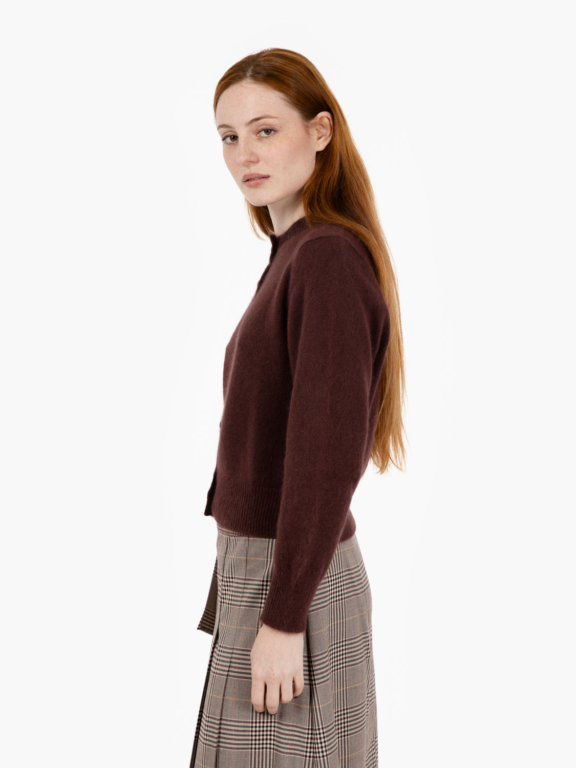 Cardigan mohair fondente