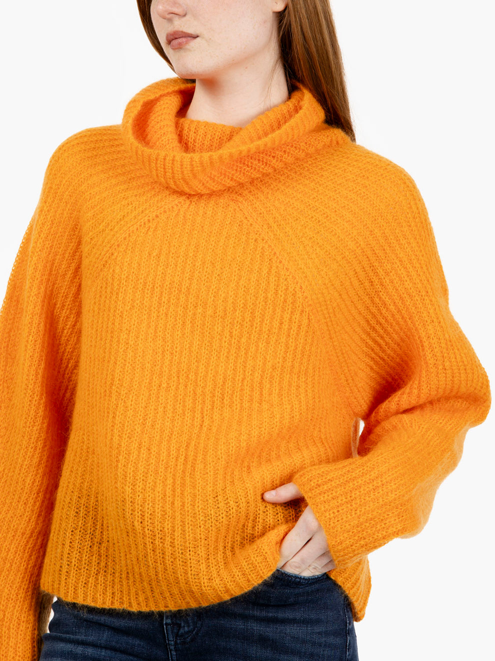 MANDARIN MOHAIR SWEATER M3F0006_FU32S