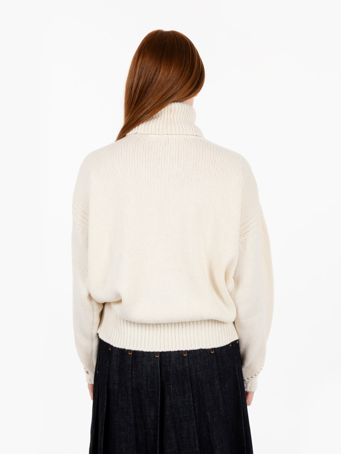 Cream turtleneck sweater