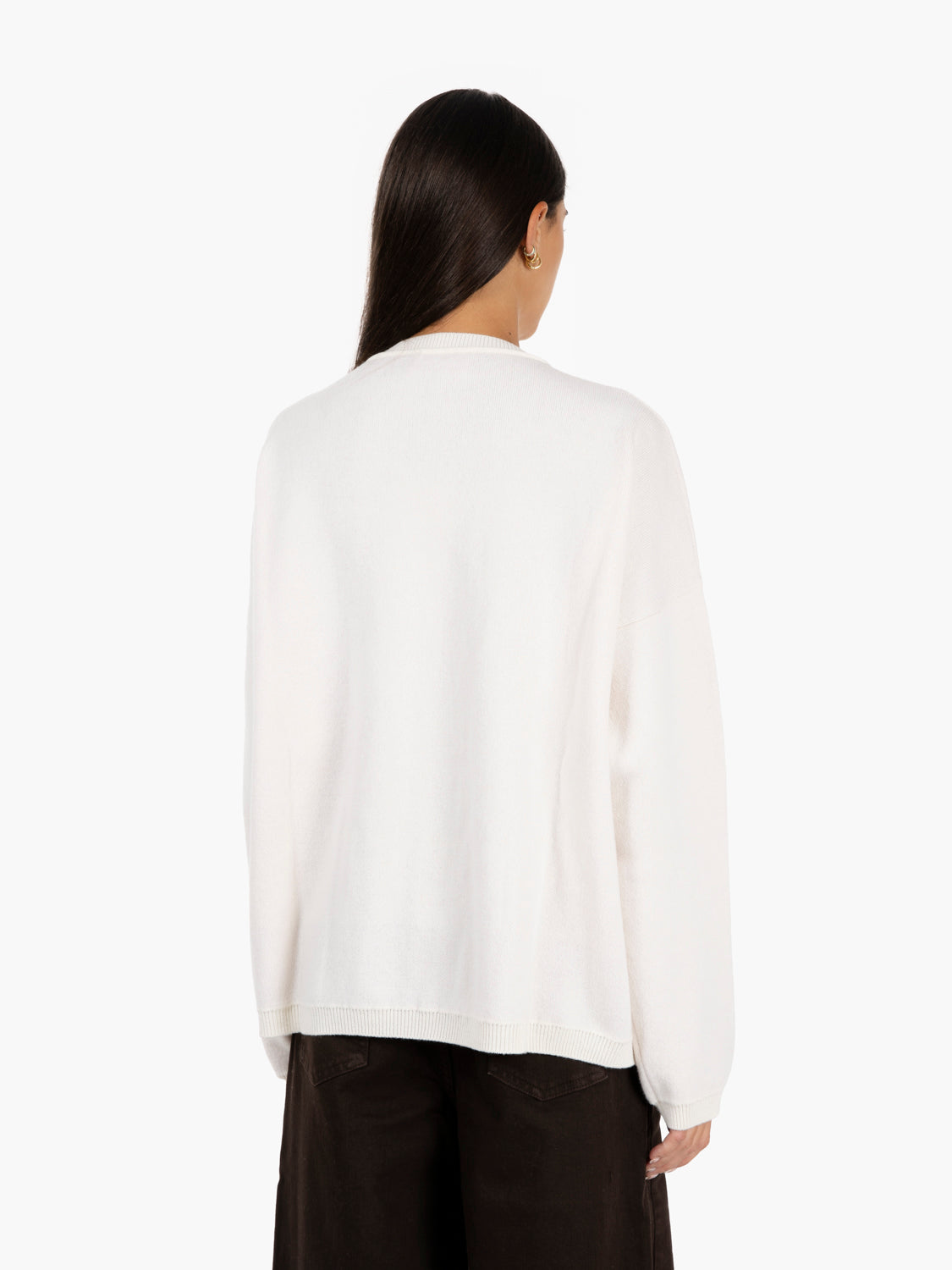 Maglione con tasche panna / confetto