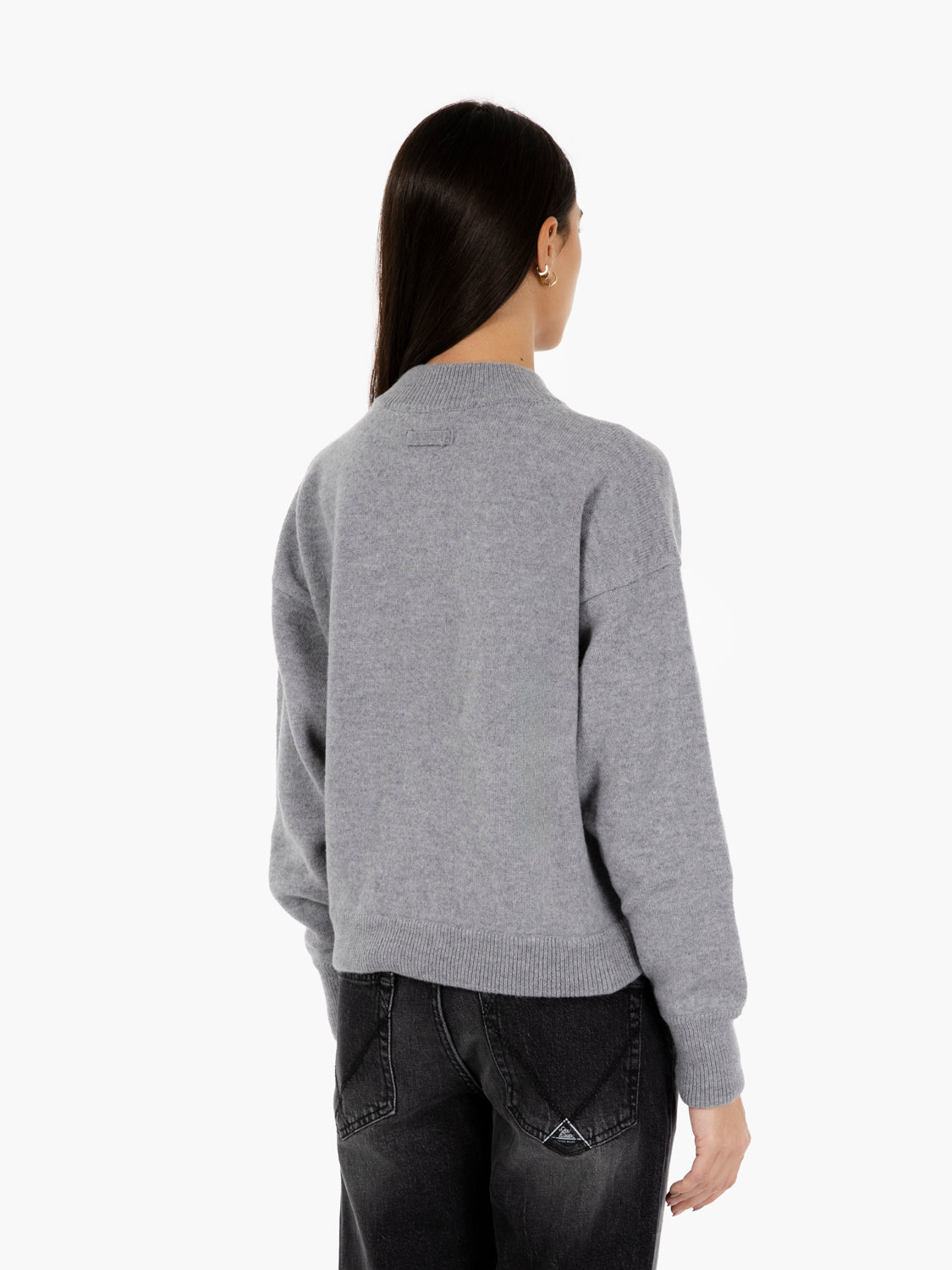 Maglione girocollo alluminio