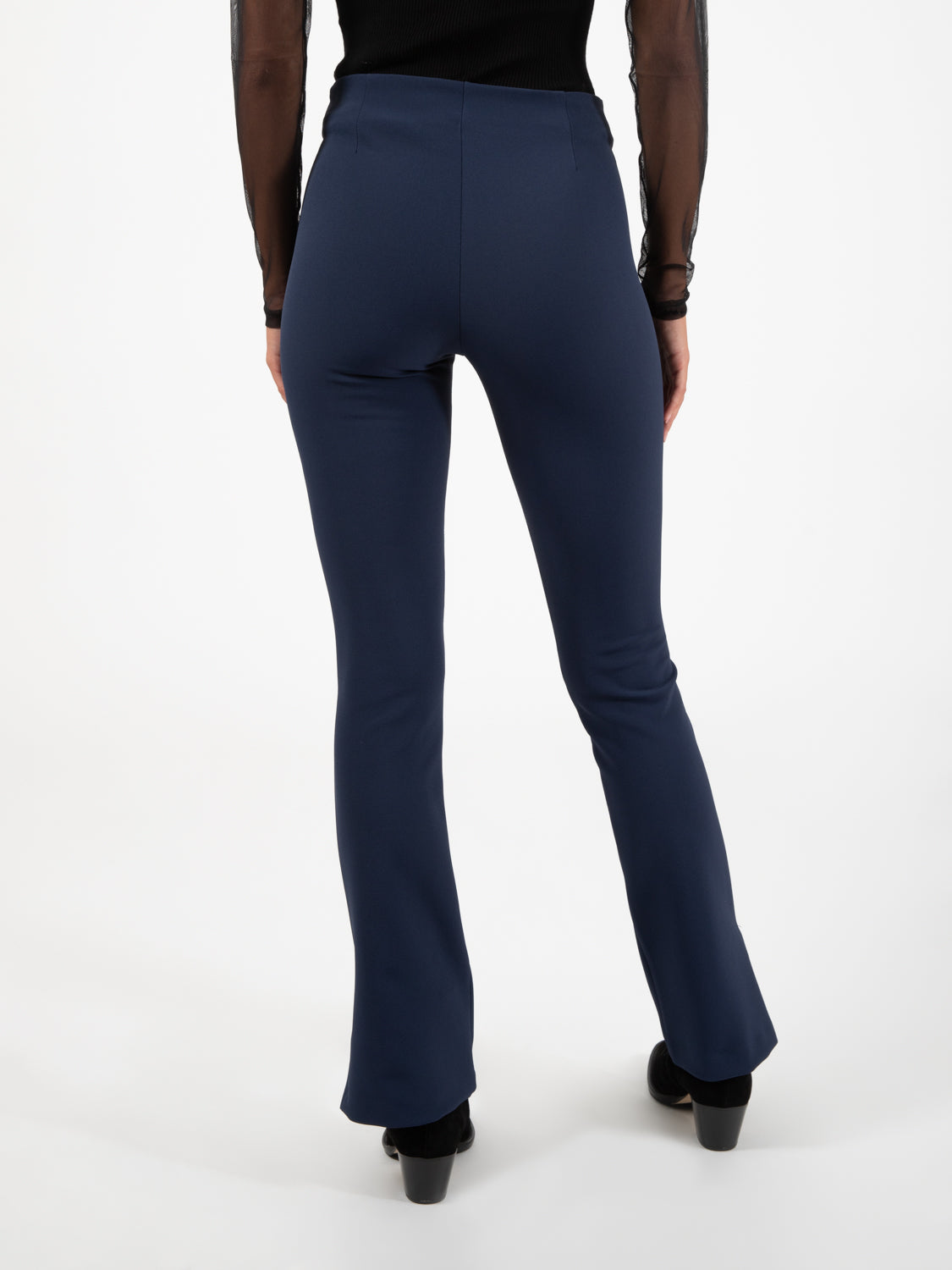 Pantaloni flare navy