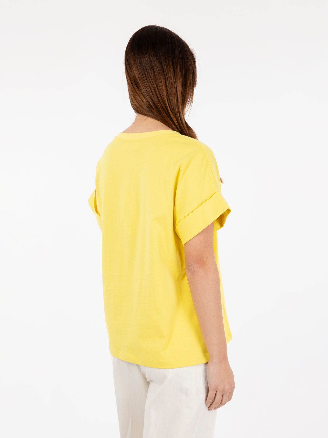 T-shirt in cotone con maniche ampie sole