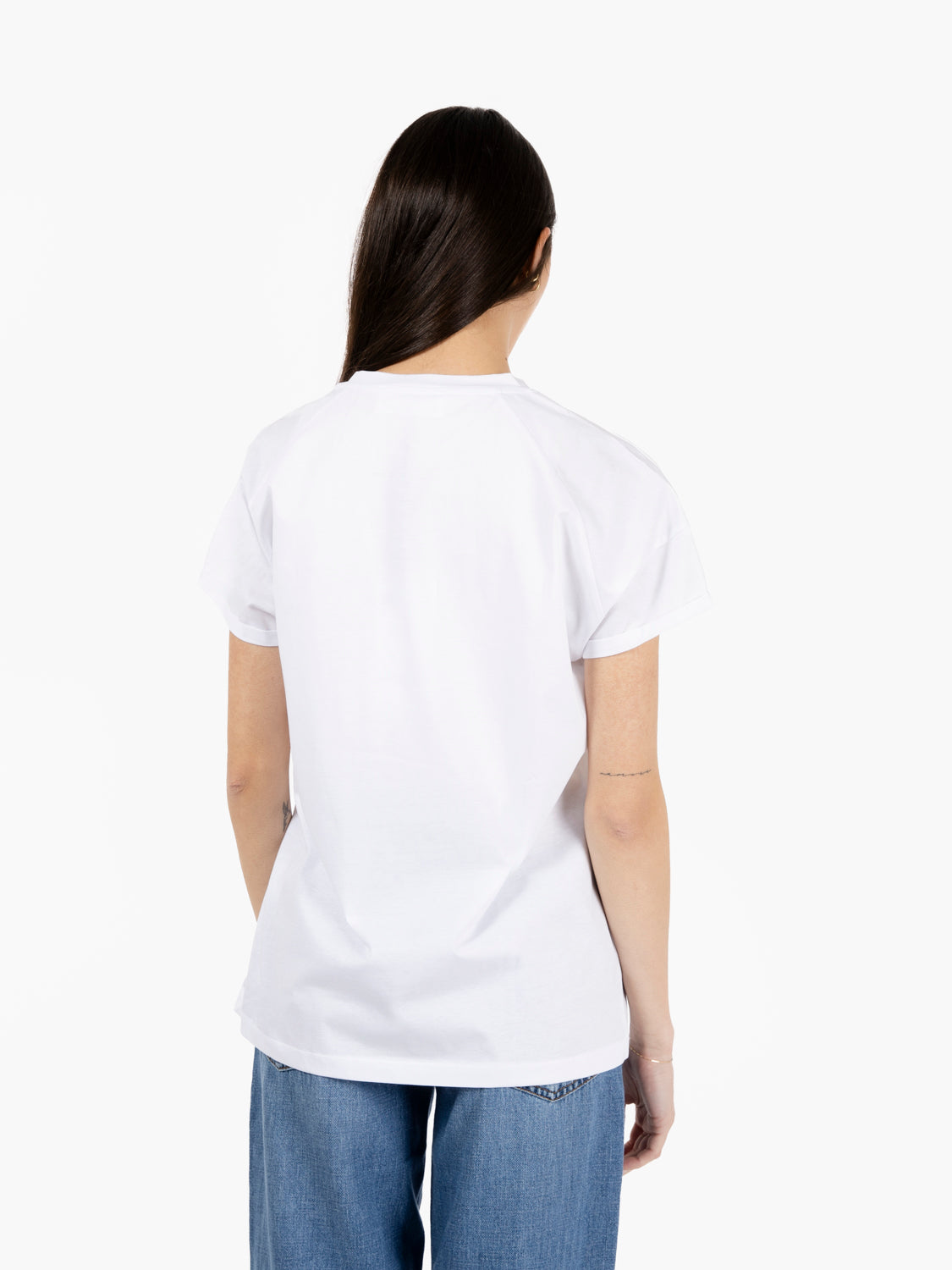 T-shirt oversize girocollo bianco