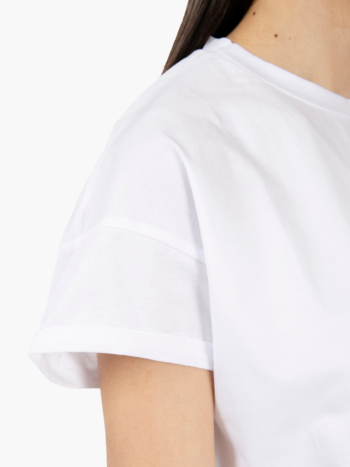 T-shirt oversize girocollo bianco