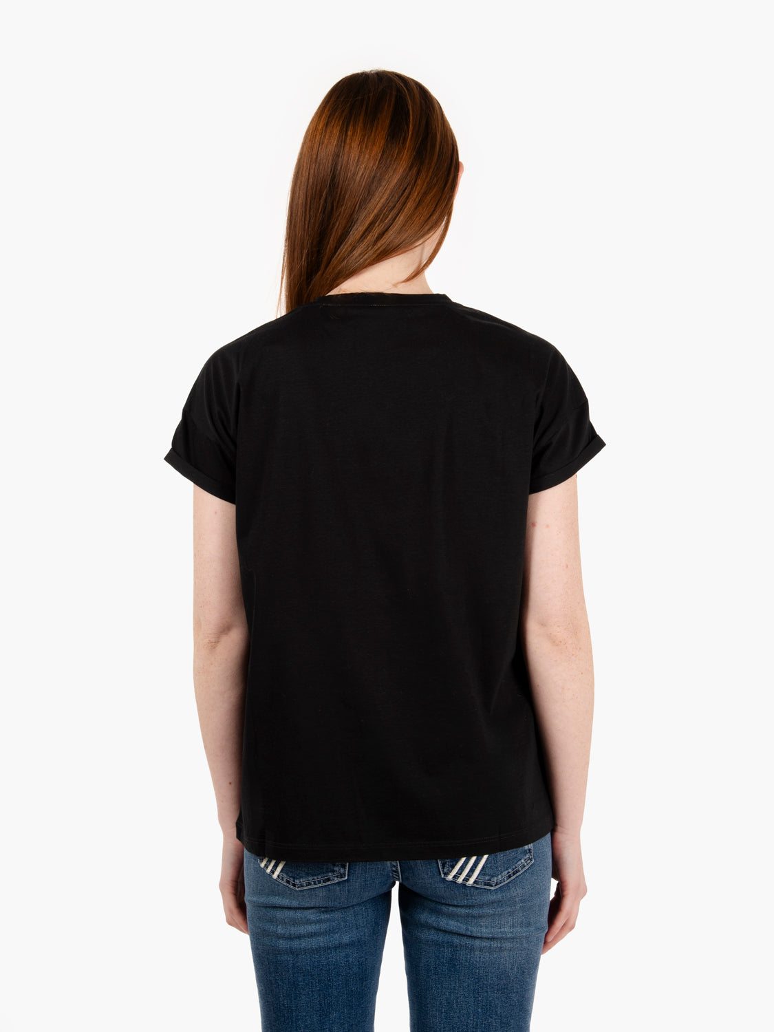 T-shirt oversize girocollo nero