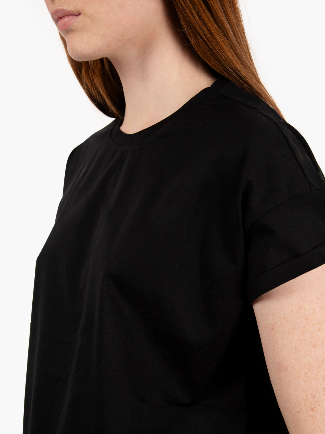 T-shirt oversize girocollo nero