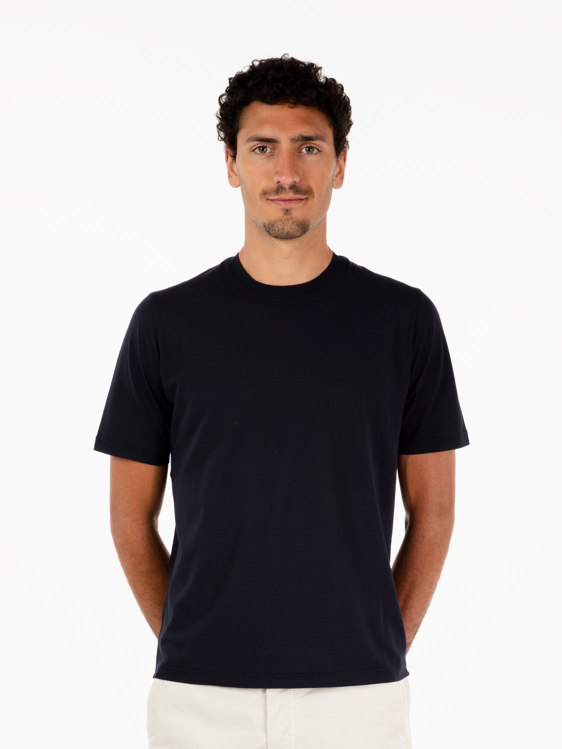 Navy Cotton T-Shirt