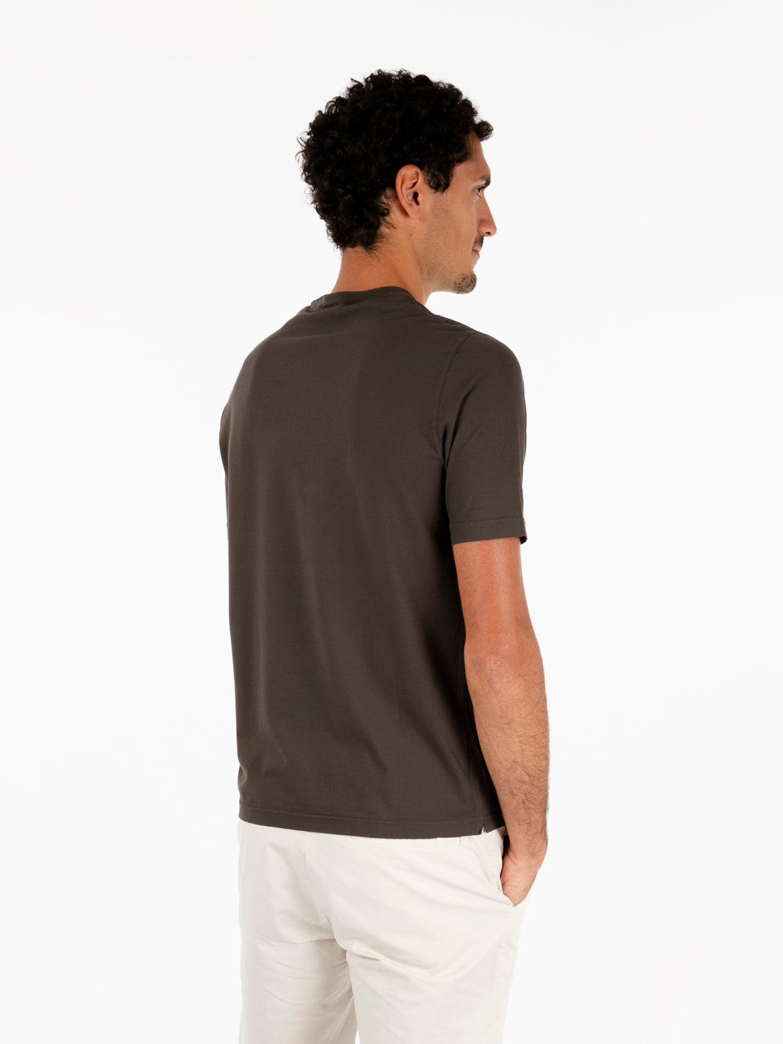 T-shirt in cotone testa di moro