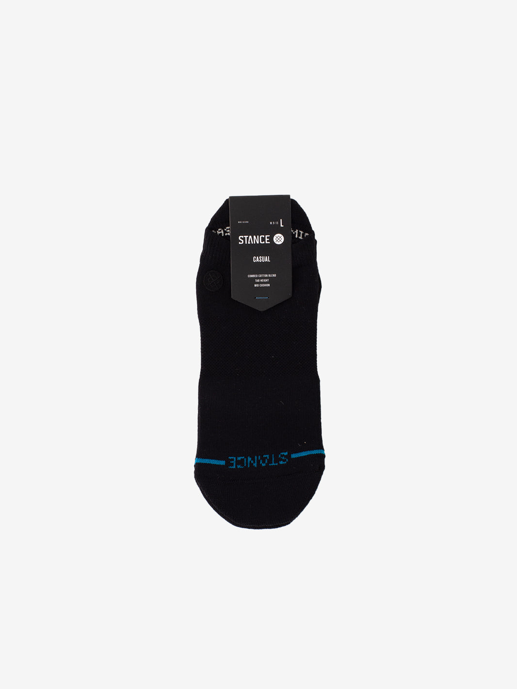 Icon Low Tab Black Socks
