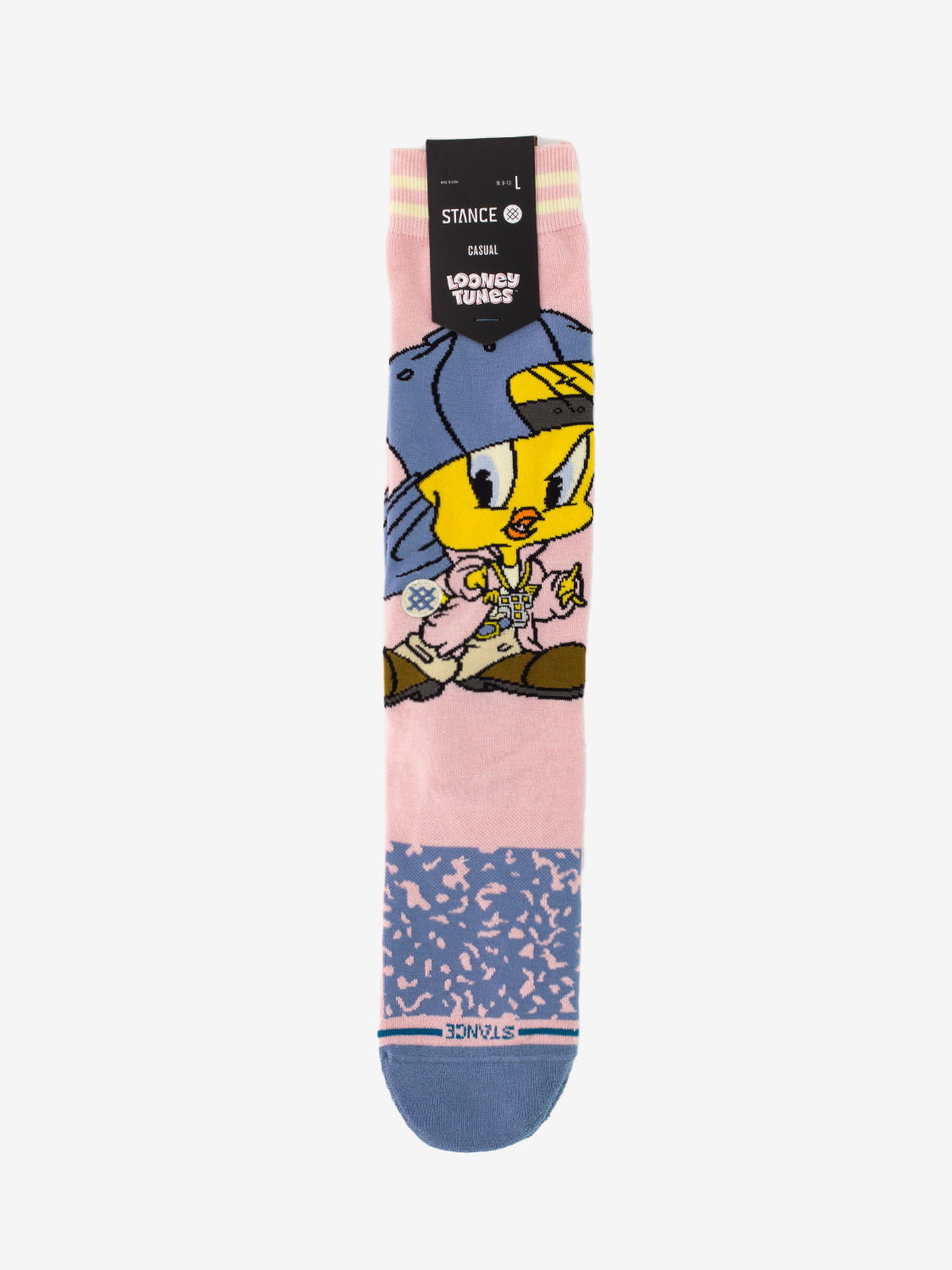 Tweety Crew Socks Pink