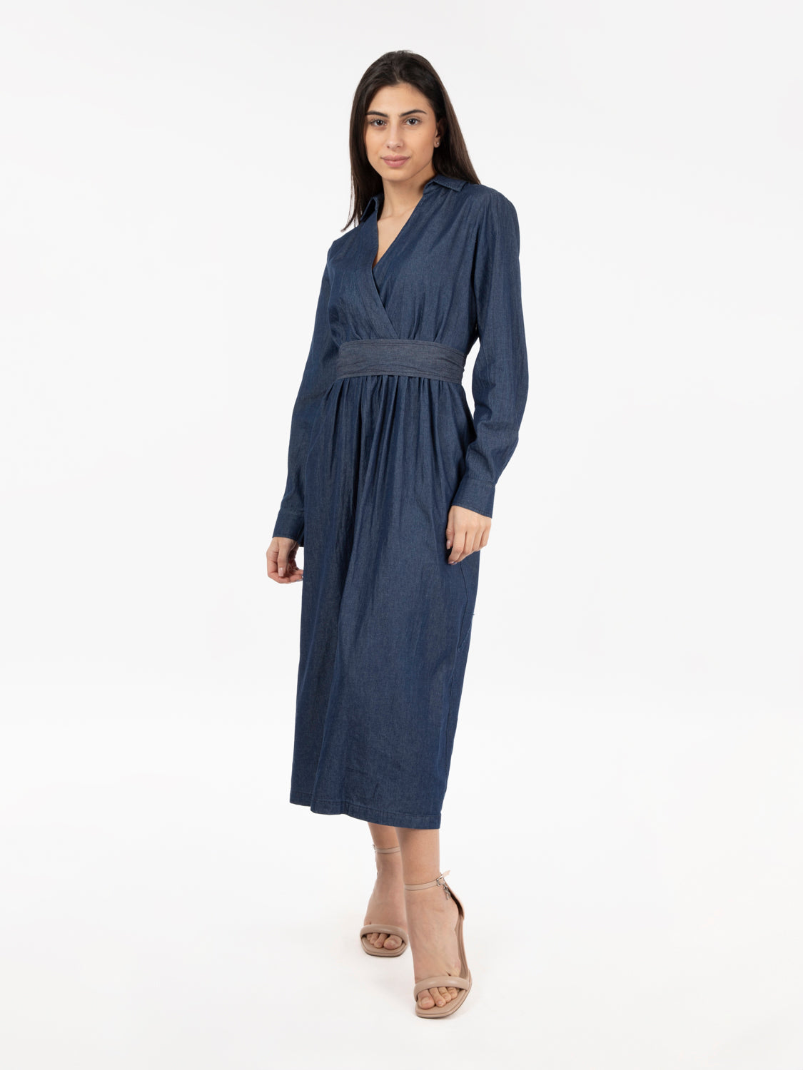 Blue Chambray Dress