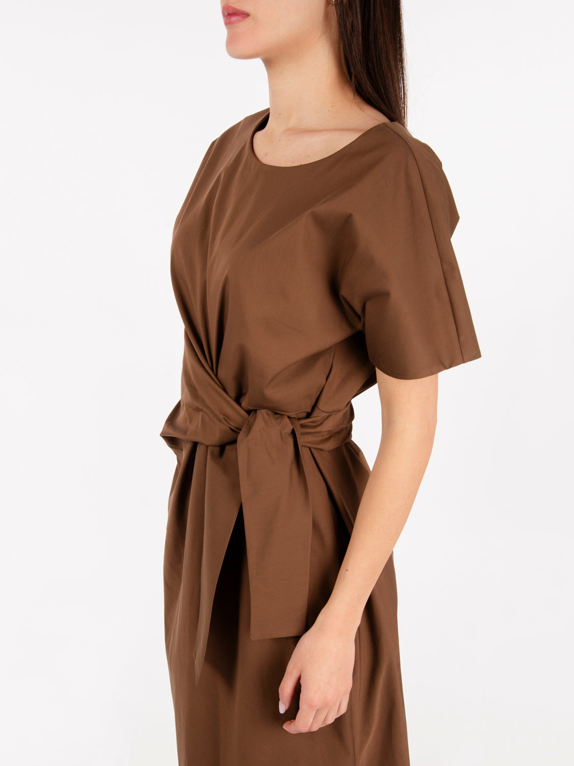 Cocoa crossover midi dress