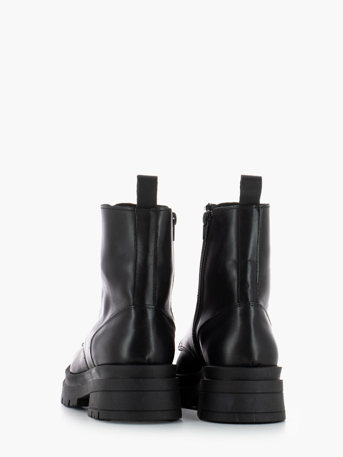 Anfibi carrarmato in pelle nero