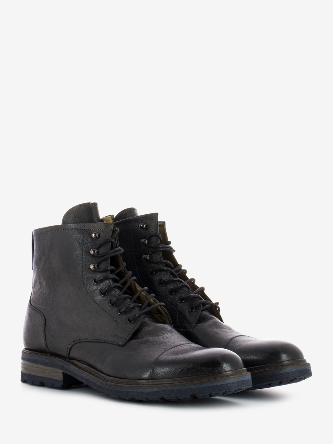 Dark brown leather amphibians