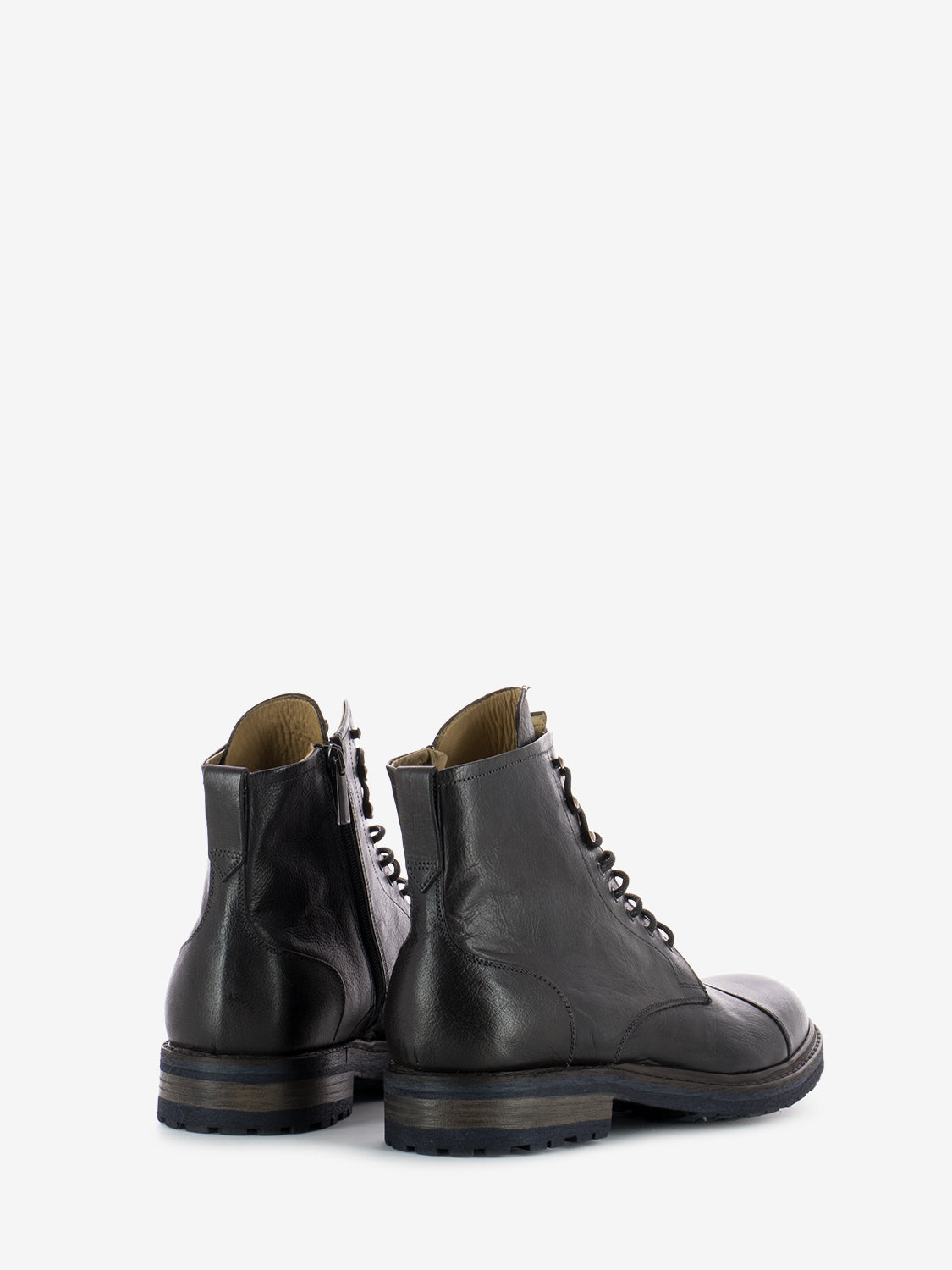Dark brown leather amphibians